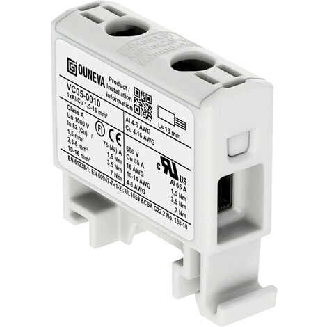 Ouneva Group VC05-0010 Verteilerblock  Schrauben  Grau 1 St.