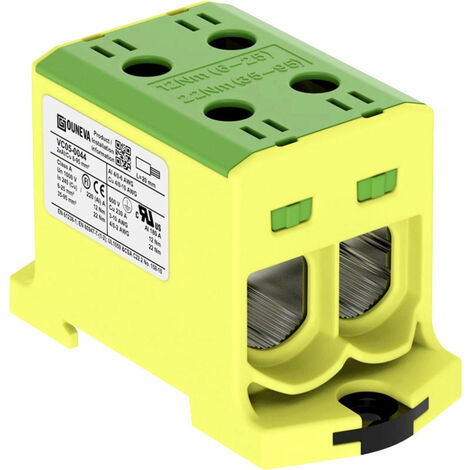 Ouneva Group VC05-0044 Verteilerblock  Schrauben  Gelb-Grün 1 St.