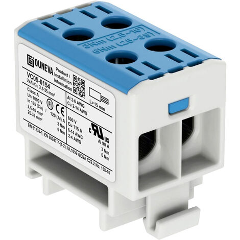 Ouneva Group VC05-0154 Verteilerblock  Schrauben  Blau 1 St.
