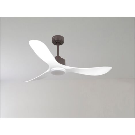 Ouray  de Klassfan - Ventilateur de plafond et destratificateur moteur DC Laiton pales bois sombre 25 à 40 m² OurayDC5P7Dw132