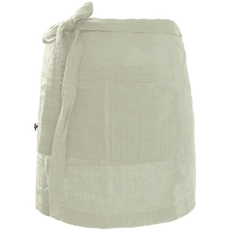OUREA - Demi-Tablier avec Double Poche Gaze de Coton Vert d'Eau