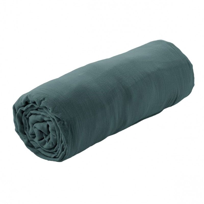 Altobuy - ourea - Drap Housse 80x200cm Gaze de Coton Canard