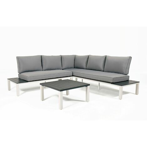 OUT & OUT Marrakesh Outdoor Garden Lounge Set- 5 Seats Removable Cushions Grey