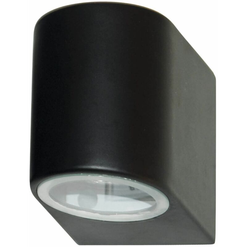 03-searchlight - Outdoor led wall light and porch gu10 led ip44 1 bulb black