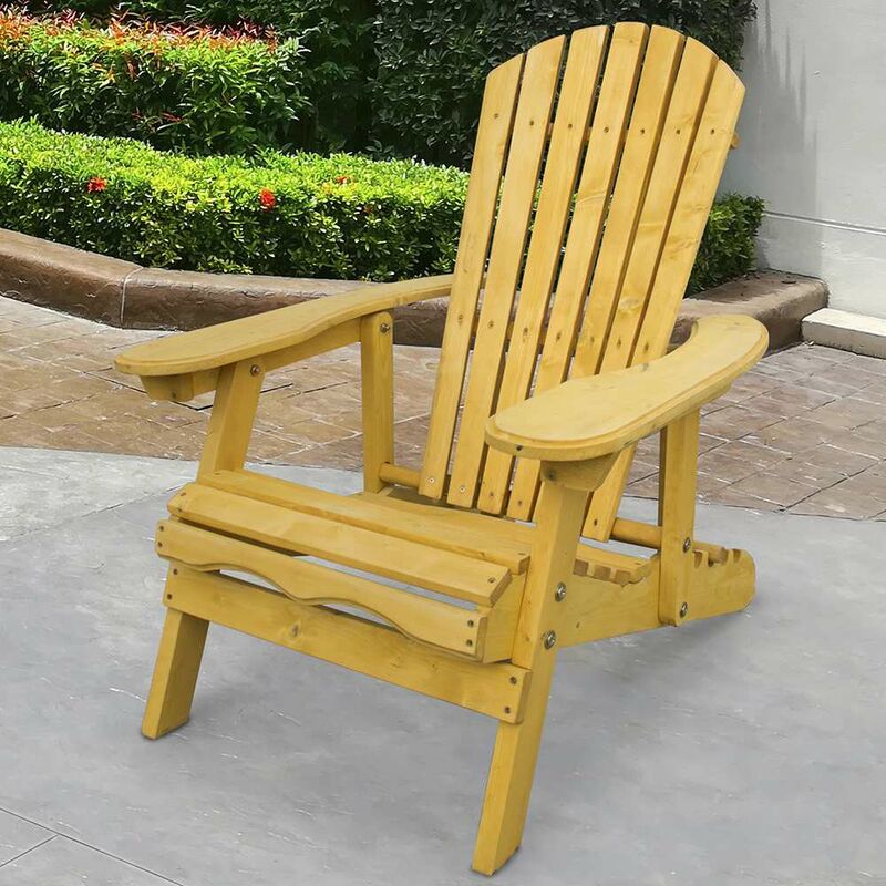 Outdoor Adirondack Garden Patio Chair Armchair with 