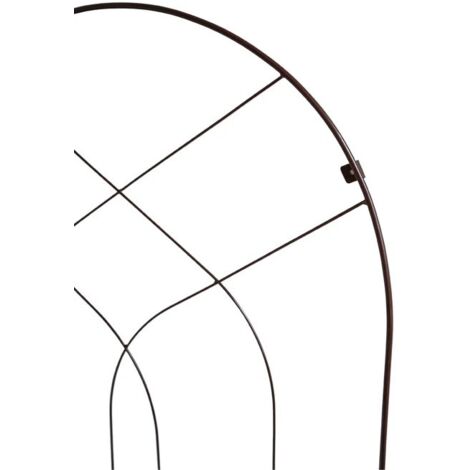 Outdoor Arch Trellis - Mild Steel - L100 x W3 x H80 cm - Bronze