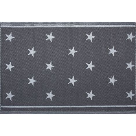 Outdoor Area Rug 120 x 180 cm Dark Grey LATUR