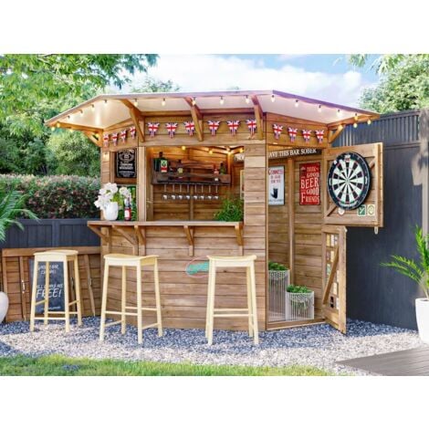 Garden Bar Outdoor Bar Treated Wood Tiki Bar DIY Kit -  Sweden
