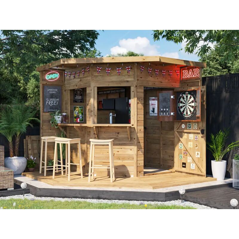 Dunster House Ltd. Outdoor Bar Shed Serving Hatch Kiosk The