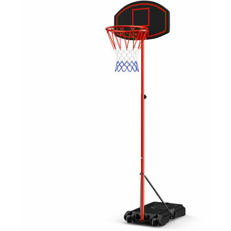 1.7M Kids Adjustable Basketball Set Back Board Stand Net Toy Indoor Outdoor Game 