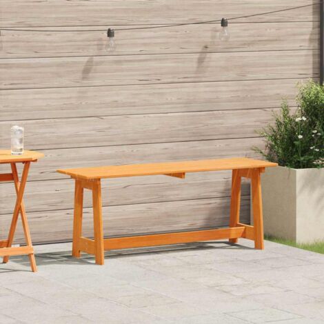 Outdoor Bench Brown 119 x 35 x 47cm Solid pine wood vidaXL