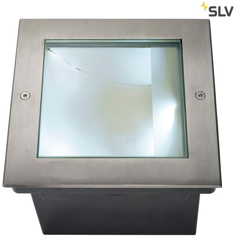 SLV - Dasar LED Square Bodeneinbauleuchte asymmetrisch Edel- stahl 316 28W 4000K