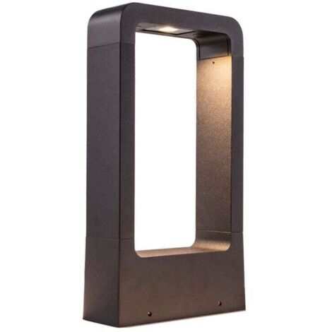 Outdoor bollard light, modern and simple 7W LED outdoor lawn lamp, IP65 waterproof, bollard and post light for gardens, entrance gates, terraces, walkways and balconies