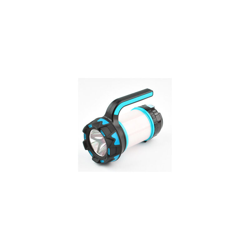 Boed - Outdoor camping light high beam headlight + lighting side light 6-speed night fishing emergency flashlight portable searchlight (blue)