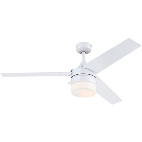 Outdoor Ceiling Fan Riverton White with Lights