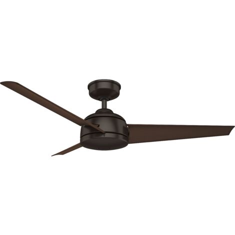 Outdoor Ceiling Fan Trimaran Bronze with Wall Control