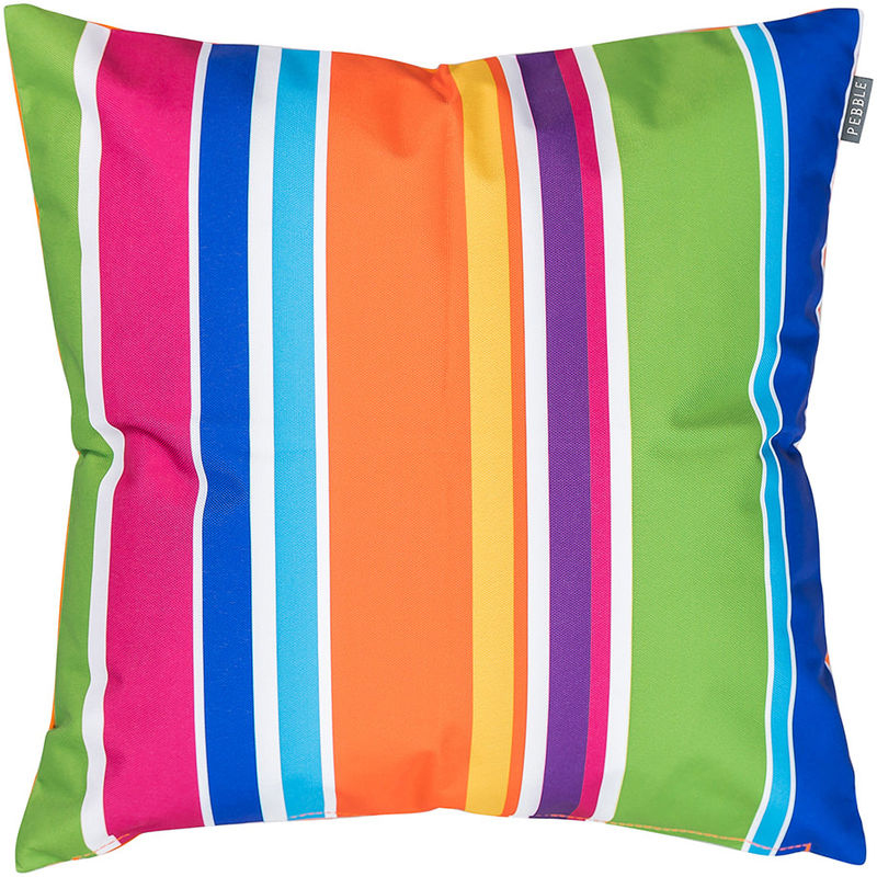 Outdoor Cushion - 43cm x 43cm - Ready Fibre Filled, Water Resistant - Decorative Scatter Cushions for Garden Chair, Bench, or Sofa