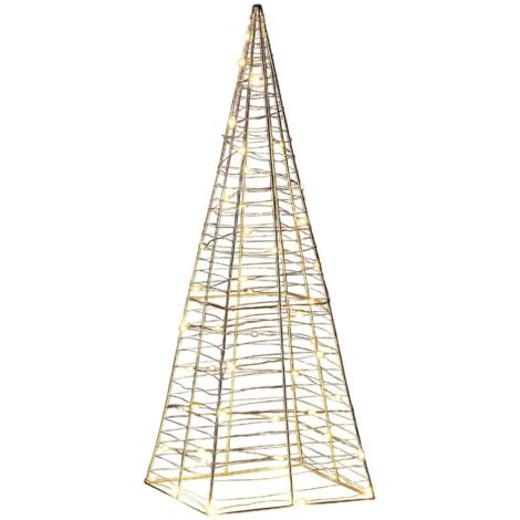 BELIANI Outdoor Decoration LED PUKSALA Christmas Tree 60 cm Silver