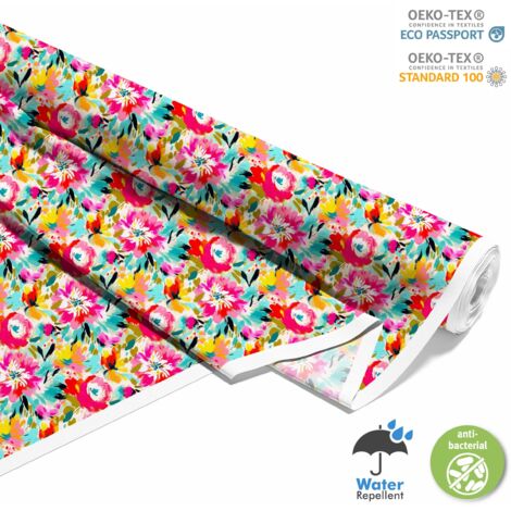 OUTDOOR DEKOSTOFFE OXFORD - Blumen- DX2097