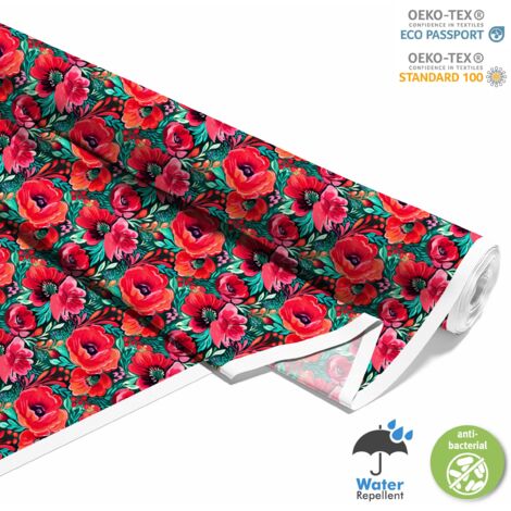 OUTDOOR DEKOSTOFFE OXFORD - Blumen - DX2203