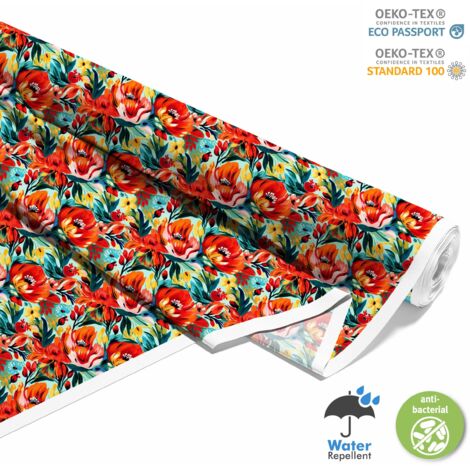 OUTDOOR DEKOSTOFFE OXFORD - Blumen - DX2345