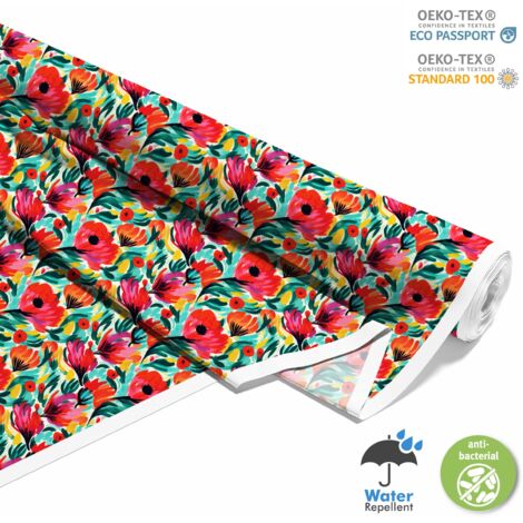 OUTDOOR DEKOSTOFFE OXFORD - Blumen - DX3046