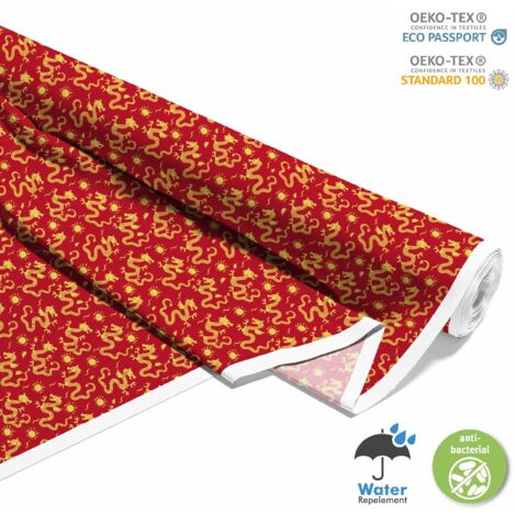 OUTDOOR DEKOSTOFFE OXFORD - Motiv Asiatische Drachen