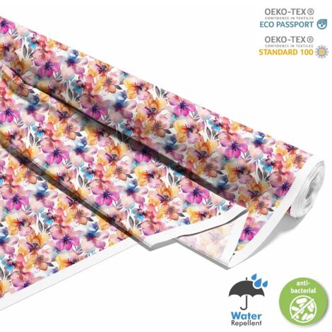 OUTDOOR DEKOSTOFFE OXFORD - Motiv Blumen I DX5115