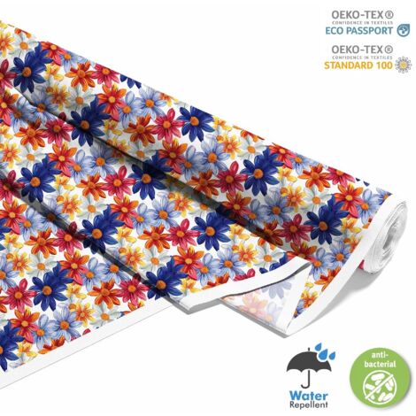 OUTDOOR DEKOSTOFFE OXFORD - Motiv Blumen I DX5147