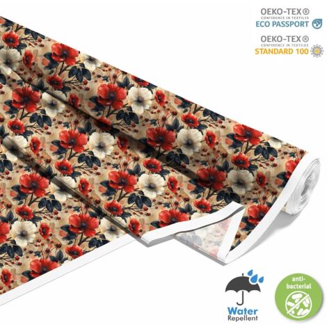 OUTDOOR DEKOSTOFFE OXFORD - Motiv Blumen I DX5160