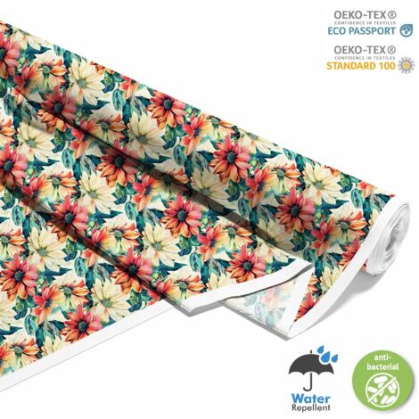 OUTDOOR DEKOSTOFFE OXFORD - Motiv Blumen I DX5210
