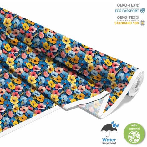 OUTDOOR DEKOSTOFFE OXFORD - Motiv Blumen I DX5271