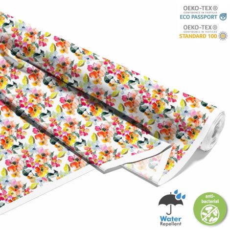 OUTDOOR DEKOSTOFFE OXFORD - Motiv Blumen I DX5276