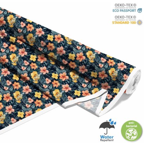 OUTDOOR DEKOSTOFFE OXFORD - Motiv Blumen I DX5285