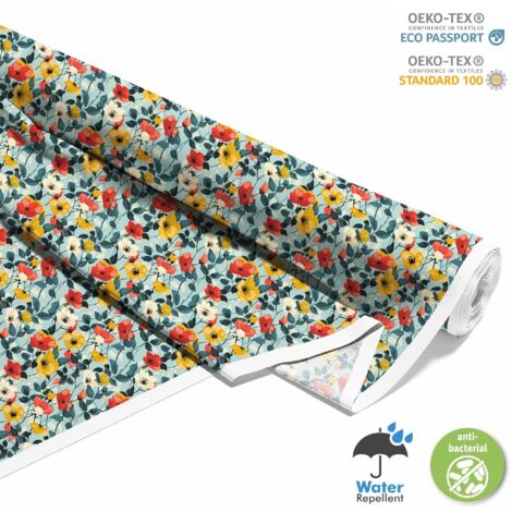 OUTDOOR DEKOSTOFFE OXFORD - Motiv Blumen I DX5291