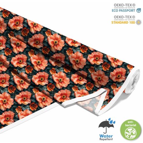 OUTDOOR DEKOSTOFFE OXFORD - Motiv Blumen I DX5316
