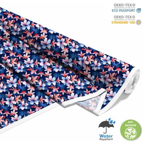 OUTDOOR DEKOSTOFFE OXFORD - Motiv Blumen I DX5335