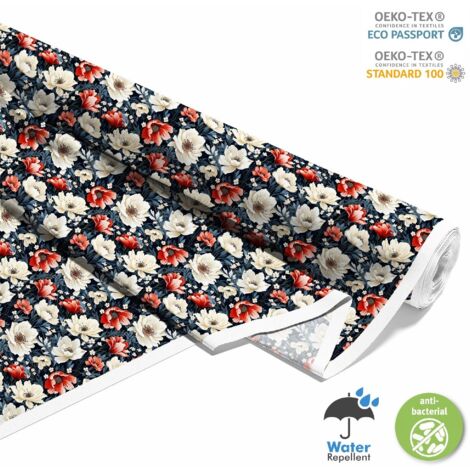 OUTDOOR DEKOSTOFFE OXFORD - Motiv Blumen I DX5343