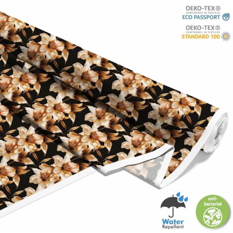 OUTDOOR DEKOSTOFFE OXFORD - Motiv Blumen I DX5346