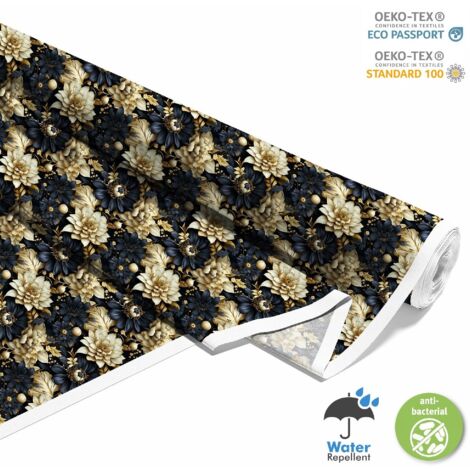 OUTDOOR DEKOSTOFFE OXFORD - Motiv Blumen I DX5355