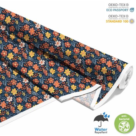 OUTDOOR DEKOSTOFFE OXFORD - Motiv Blumen I DX5386