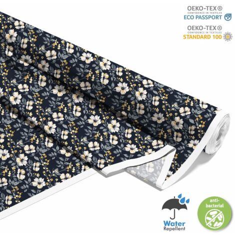 OUTDOOR DEKOSTOFFE OXFORD - Motiv Blumen I DX5446