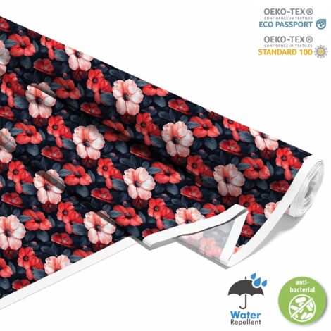 OUTDOOR DEKOSTOFFE OXFORD - Motiv Blumen I DX5464