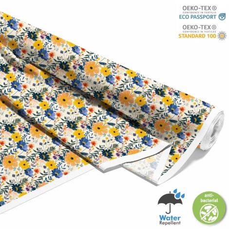 OUTDOOR DEKOSTOFFE OXFORD - Motiv Blumen I DX5473