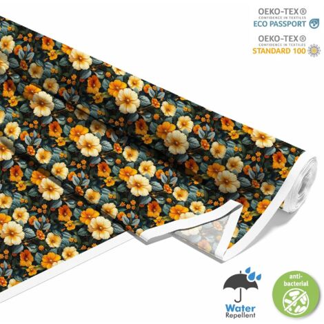 OUTDOOR DEKOSTOFFE OXFORD - Motiv Blumen I DX5477