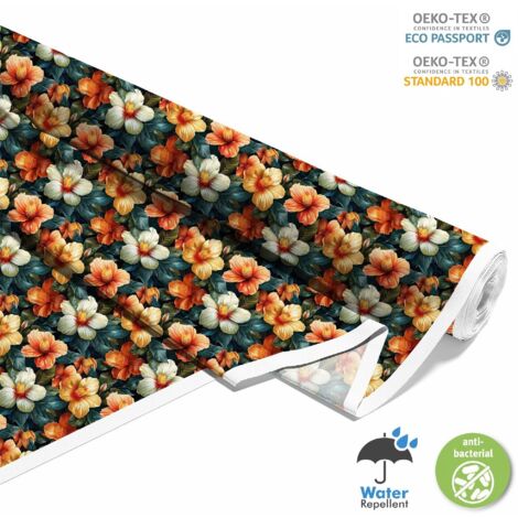OUTDOOR DEKOSTOFFE OXFORD - Motiv Blumen I DX5506