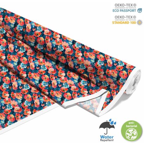 OUTDOOR DEKOSTOFFE OXFORD - Motiv Blumen I DX5520