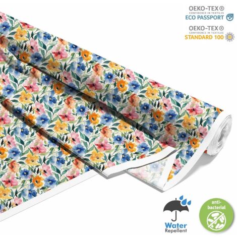 OUTDOOR DEKOSTOFFE OXFORD - Motiv Blumen I DX5537