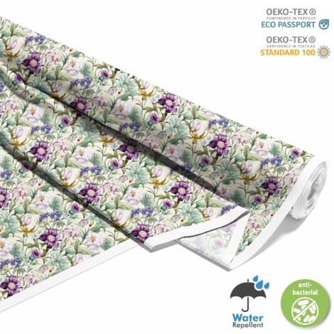 OUTDOOR DEKOSTOFFE OXFORD - Motiv Blumen I DX5551