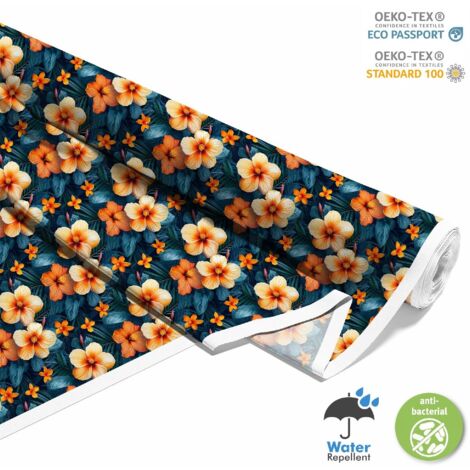 OUTDOOR DEKOSTOFFE OXFORD - Motiv Blumen I DX5554
